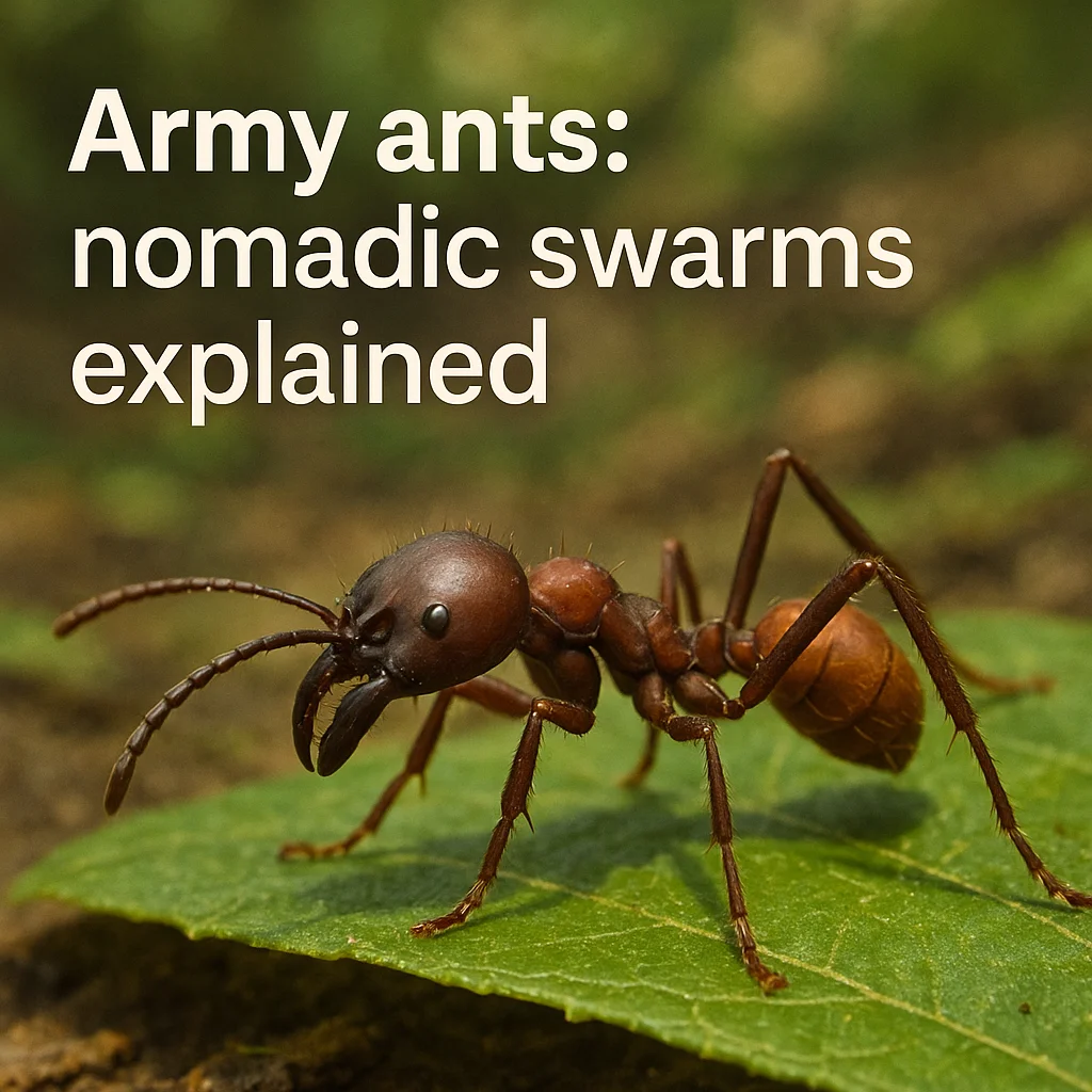 Army ants: nomadic swarms explained
