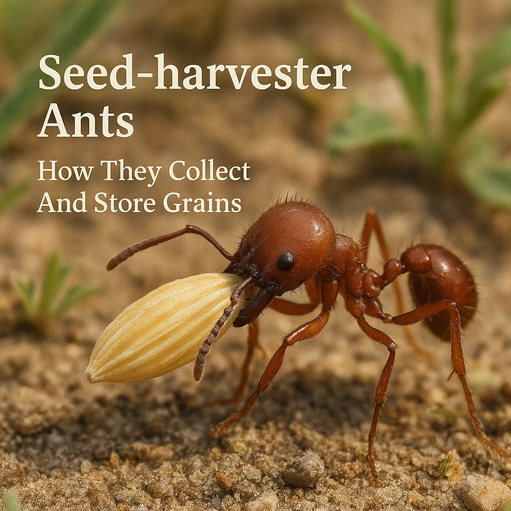 Seed-harvester Ants How They Collect And Store Grains