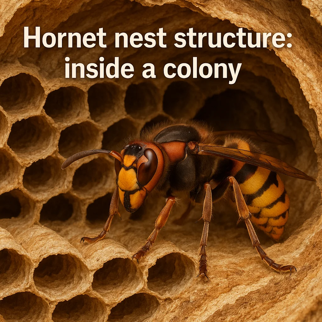 Hornet nest structure: inside a colony