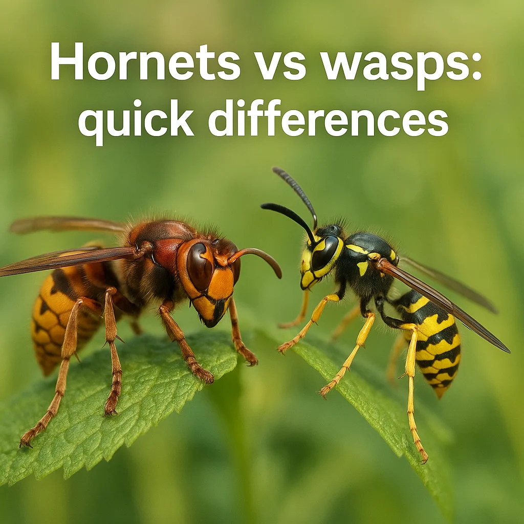 Hornets vs wasps: quick differences