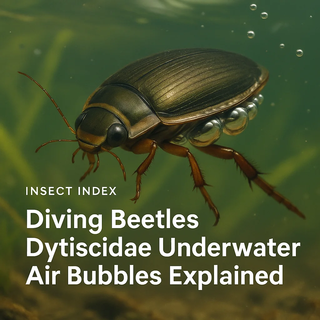 Diving Beetles Dytiscidae Underwater Air Bubbles Explained