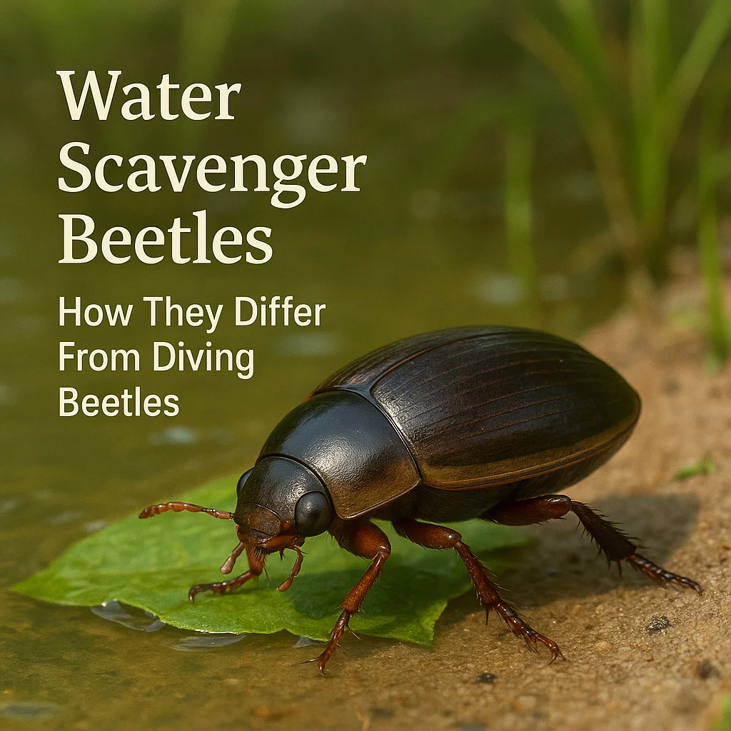 Water Scavenger Beetles How They Differ From Diving Beetles