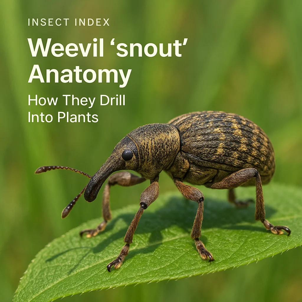 Weevil ‘snout' Anatomy How They Drill Into Plants