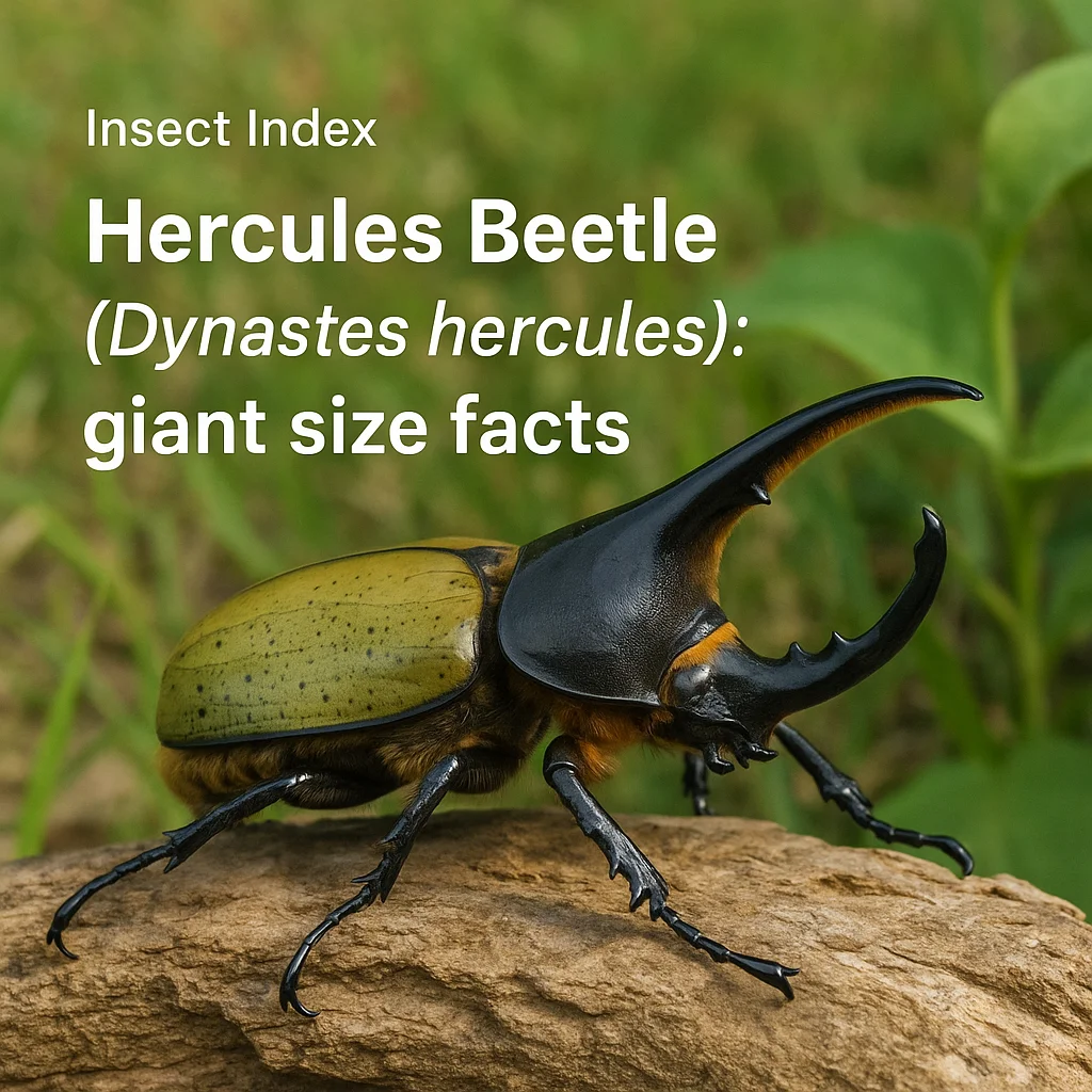 Hercules Beetle (Dynastes hercules): giant size facts