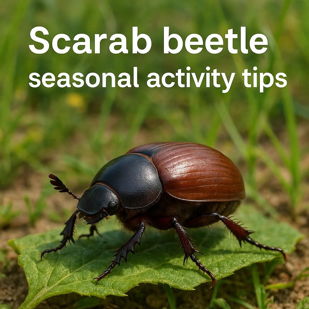 Scarab beetle seasonal activity tips
