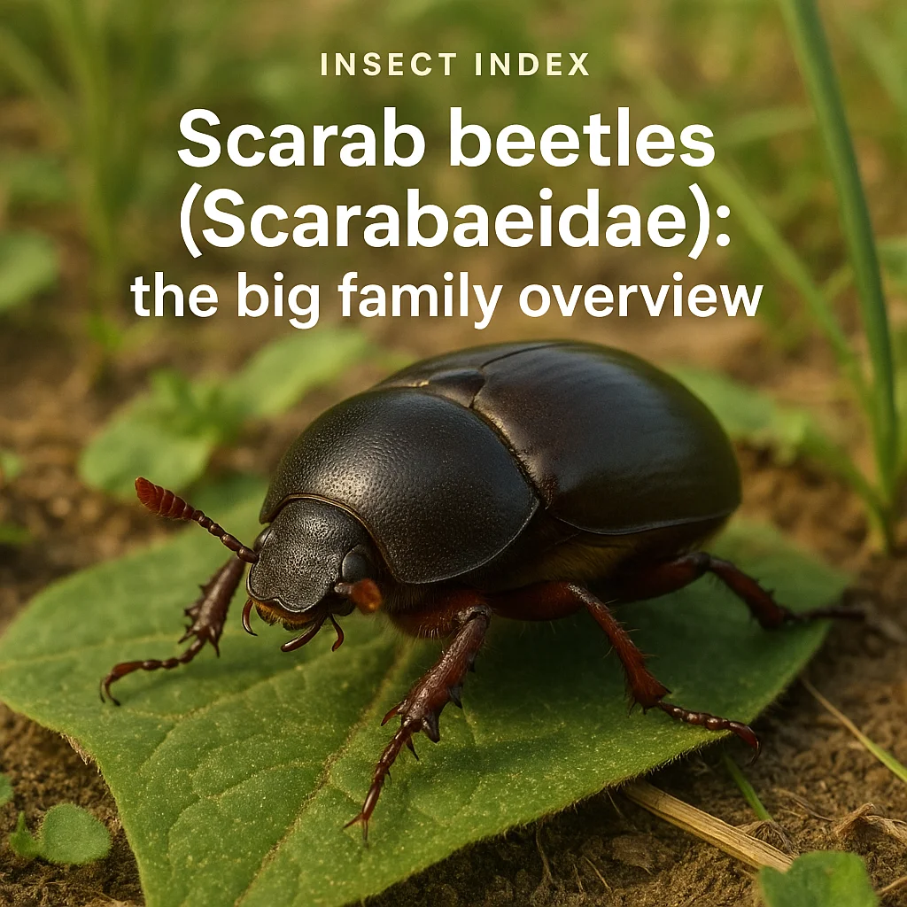 Scarab beetles (Scarabaeidae): the big family overview