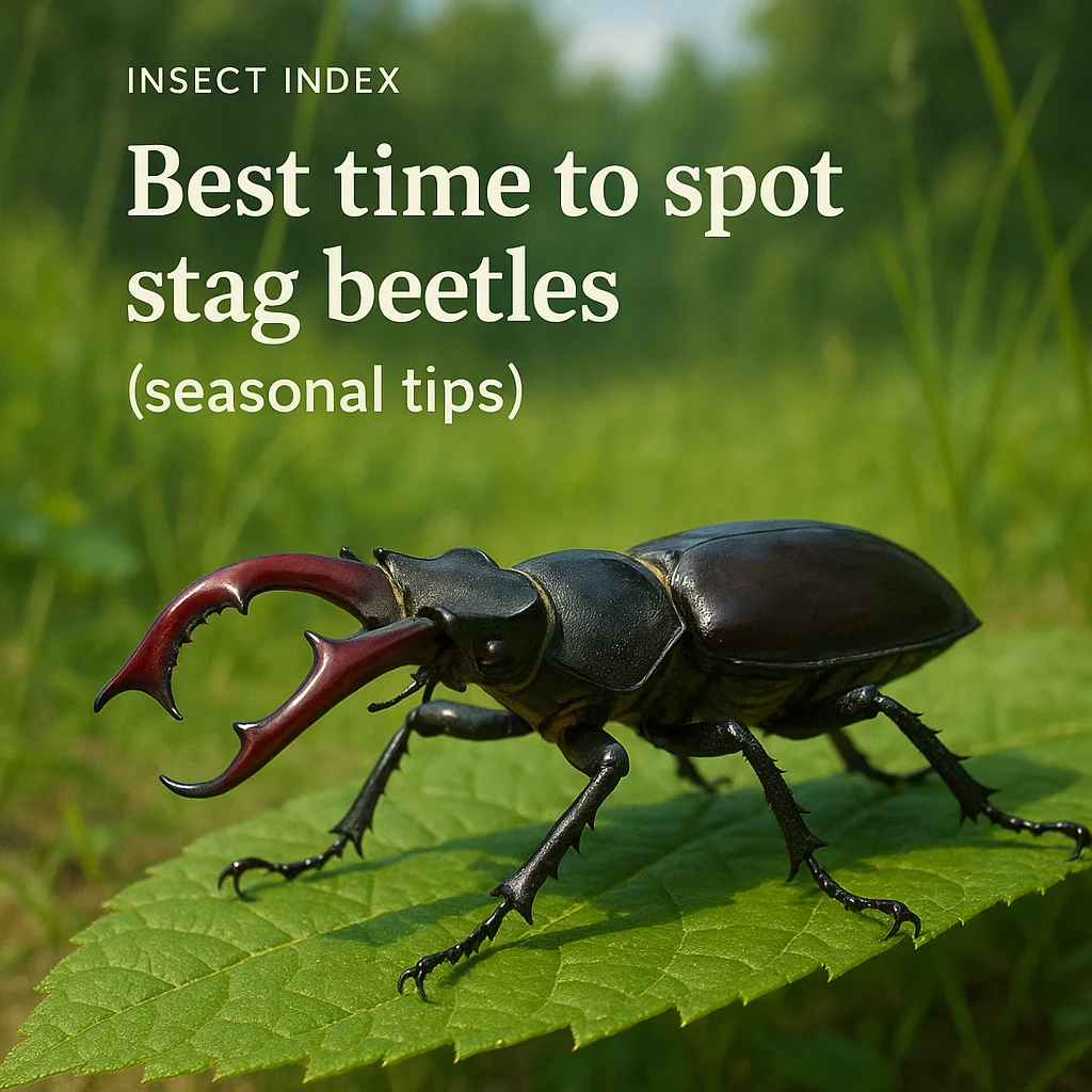 Best time to spot stag beetles (seasonal tips)