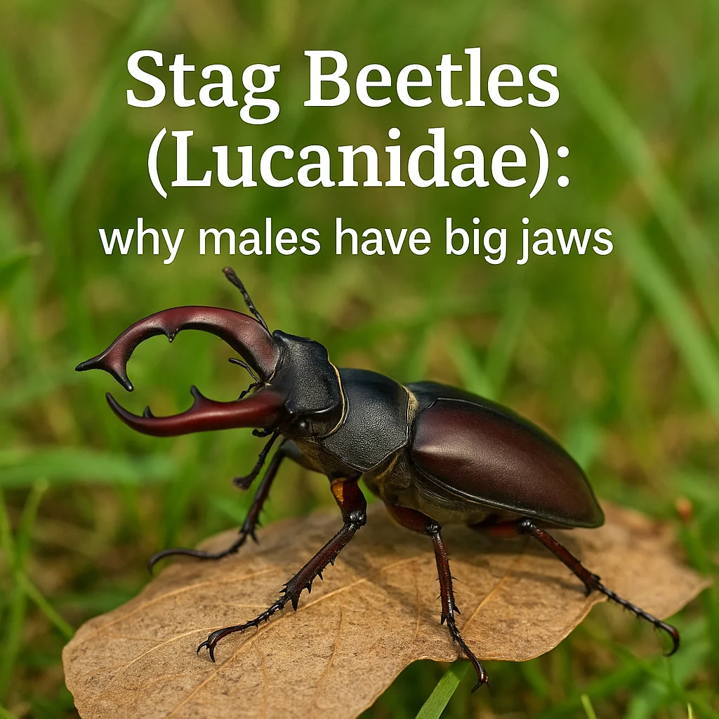 Stag Beetles (Lucanidae): why males have big jaws