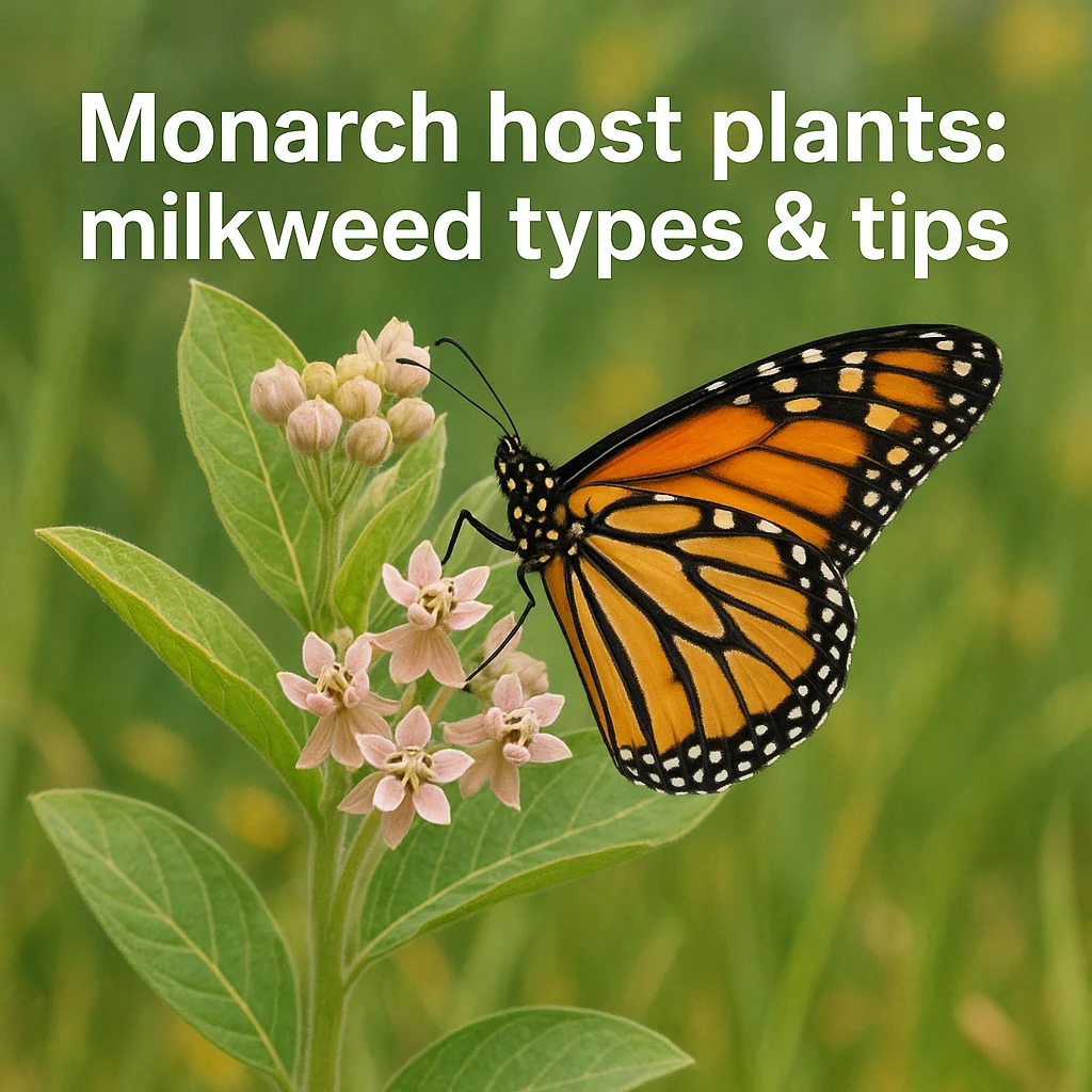 Monarch host plants: milkweed types & tips