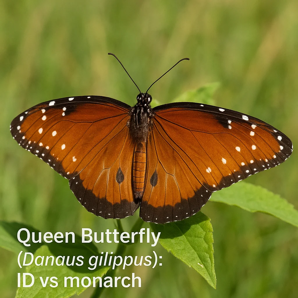 Queen Butterfly (Danaus gilippus): ID vs monarch