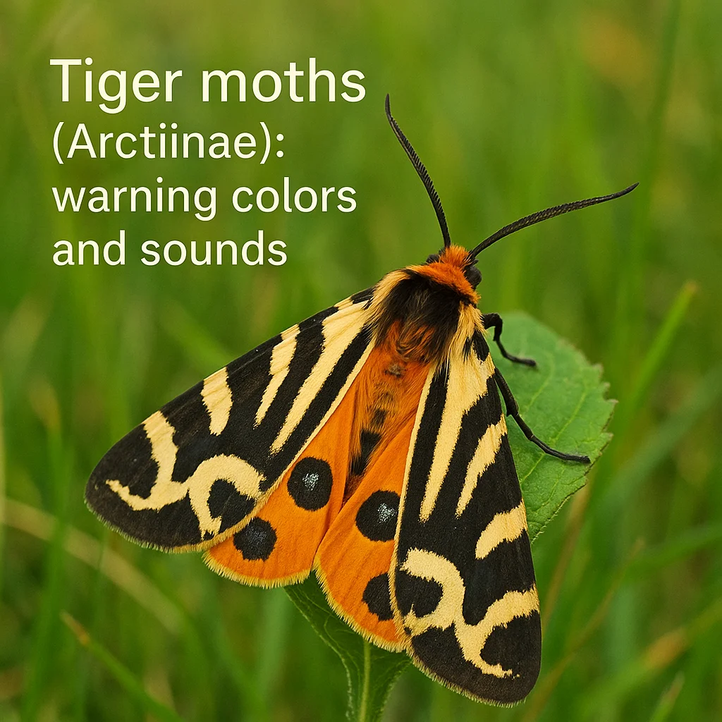 Tiger moths (Arctiinae): warning colors and sounds
