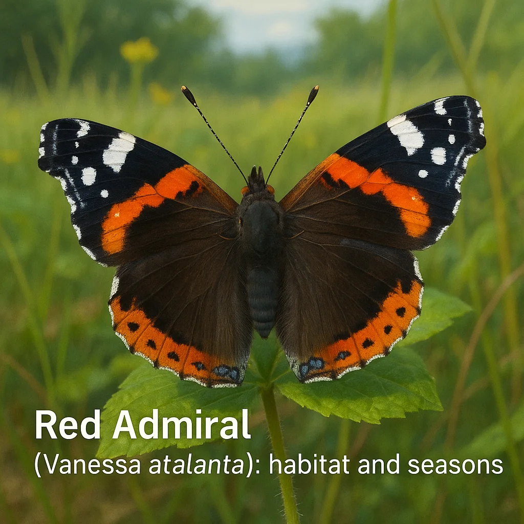 Red Admiral (Vanessa atalanta): habitat and seasons