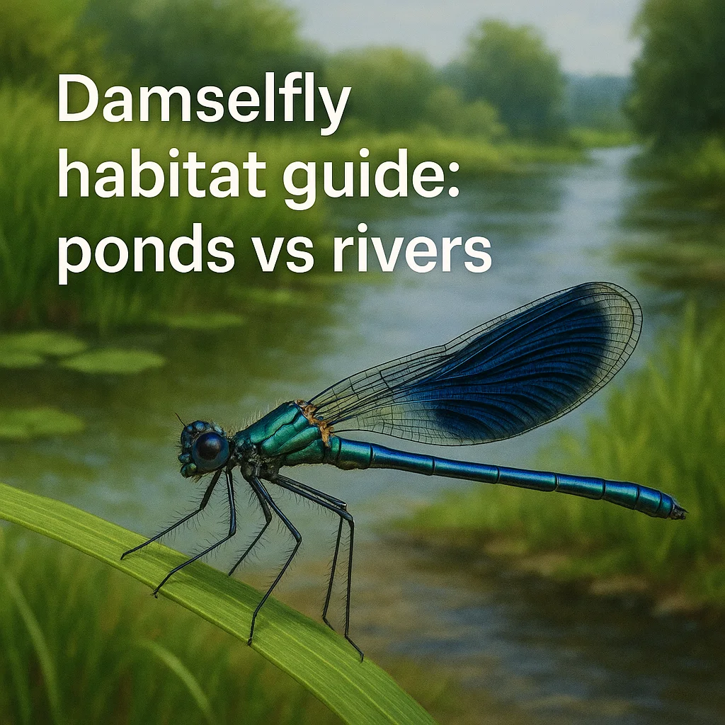 Damselfly habitat guide: ponds vs rivers