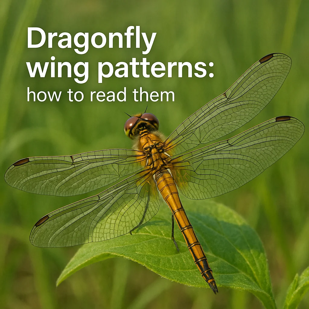 Dragonfly wing patterns: how to read them