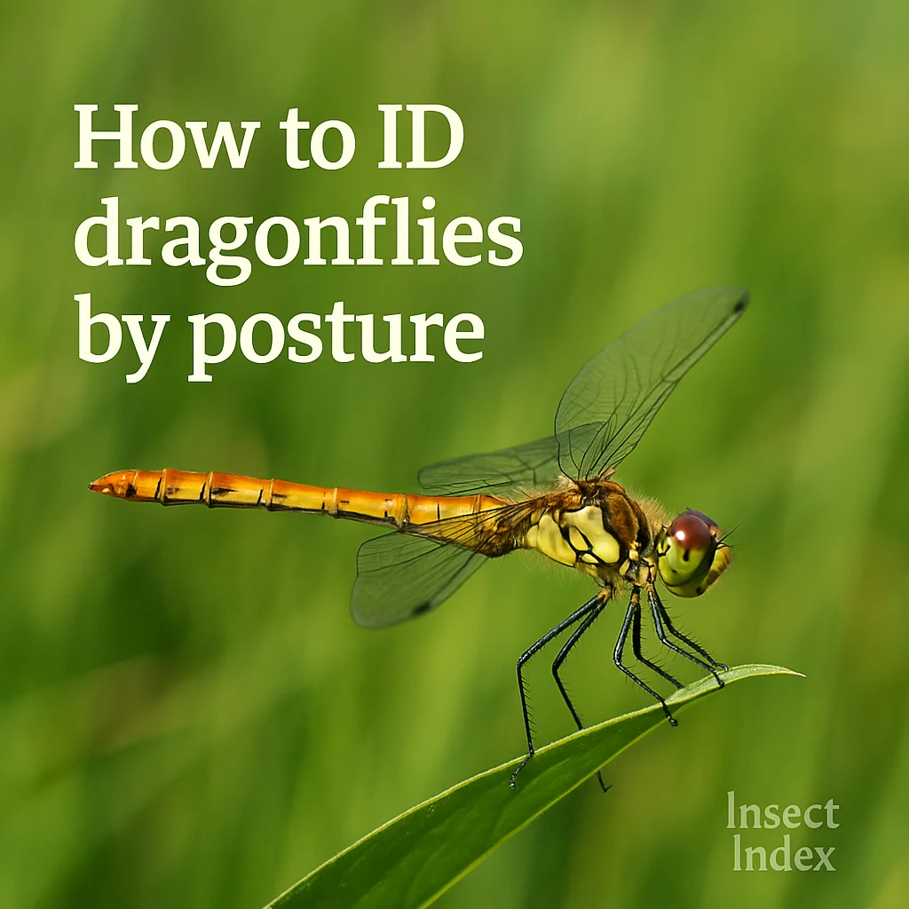 How to ID dragonflies by posture