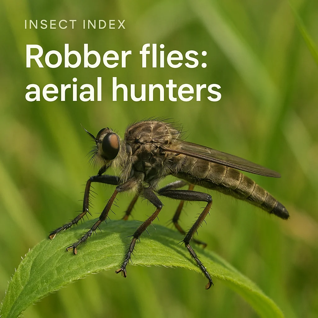 Robber flies: aerial hunters