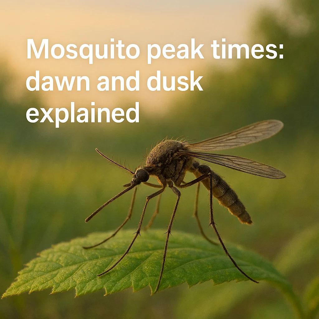 Mosquito peak times: dawn and dusk explained
