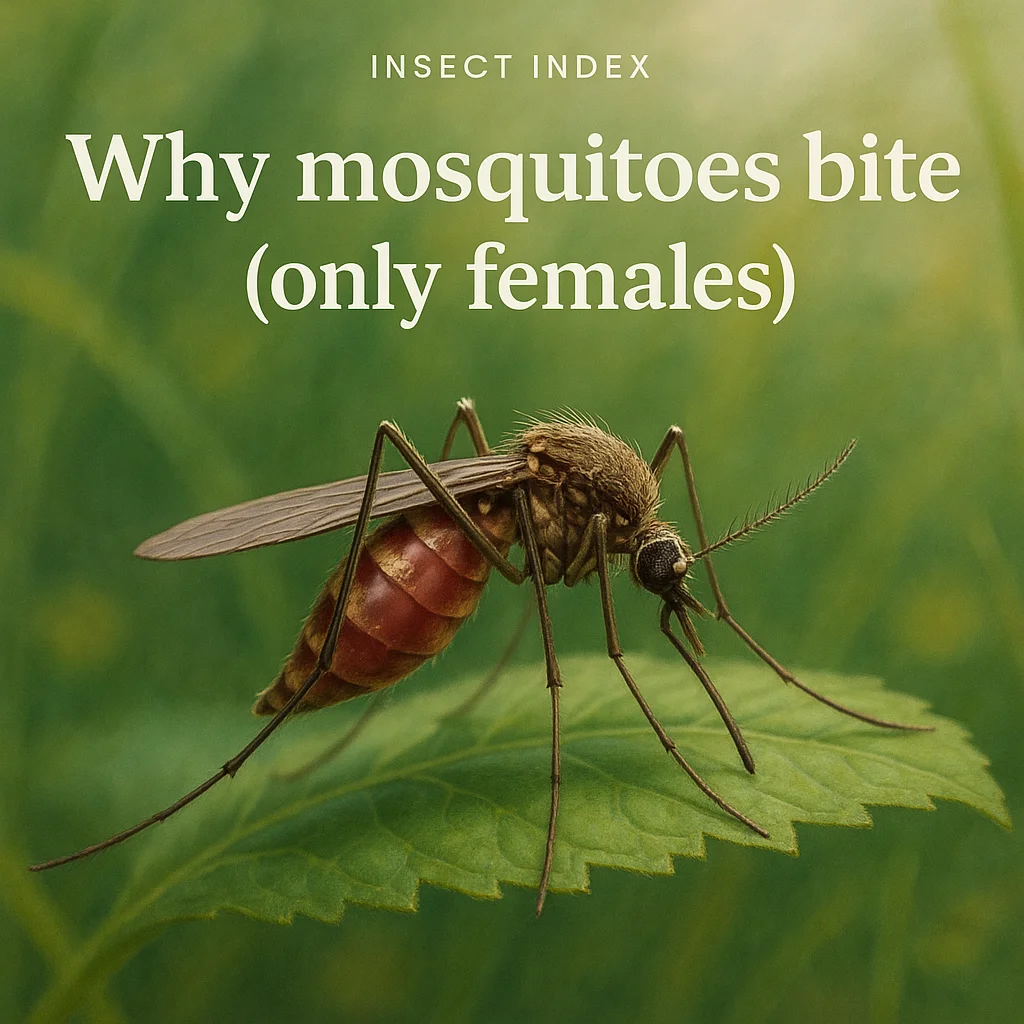 Why mosquitoes bite (only females)