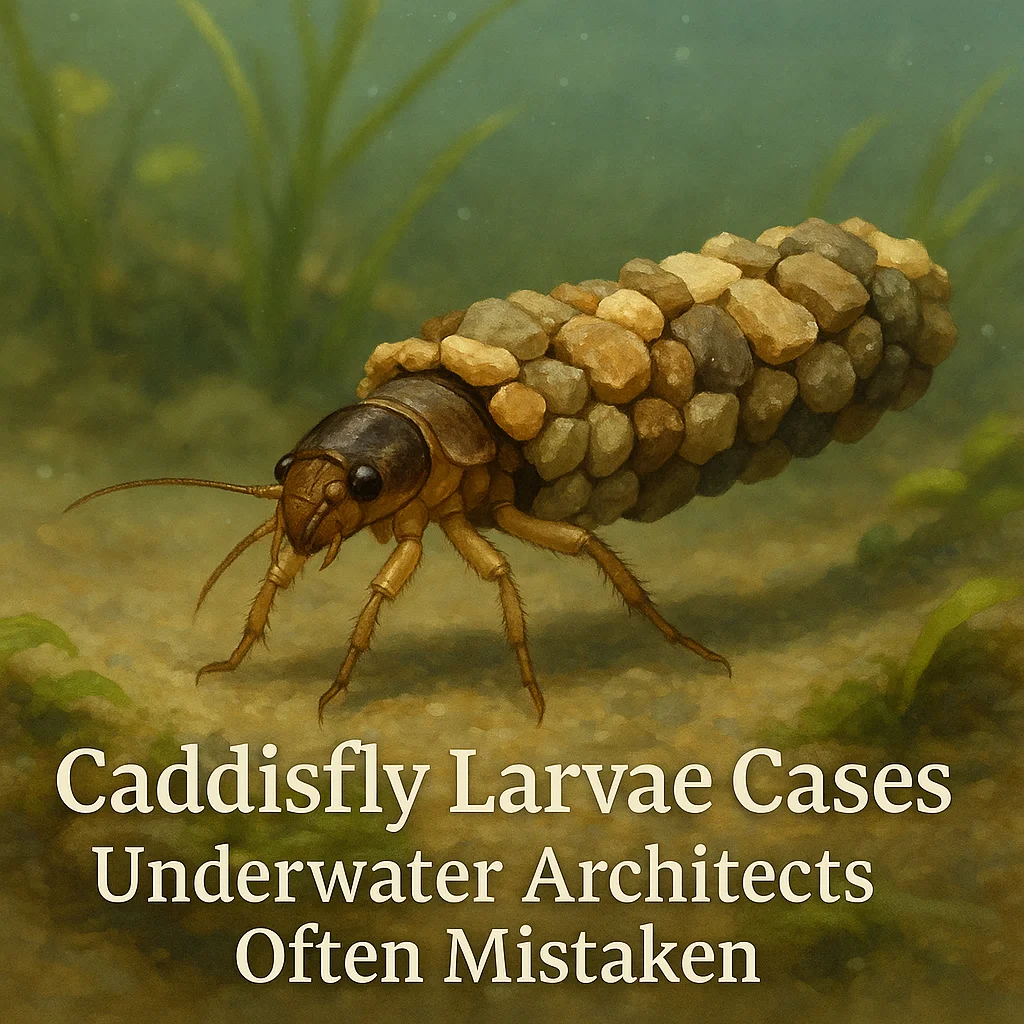 Caddisfly Larvae Cases Underwater Architects Often Mistaken