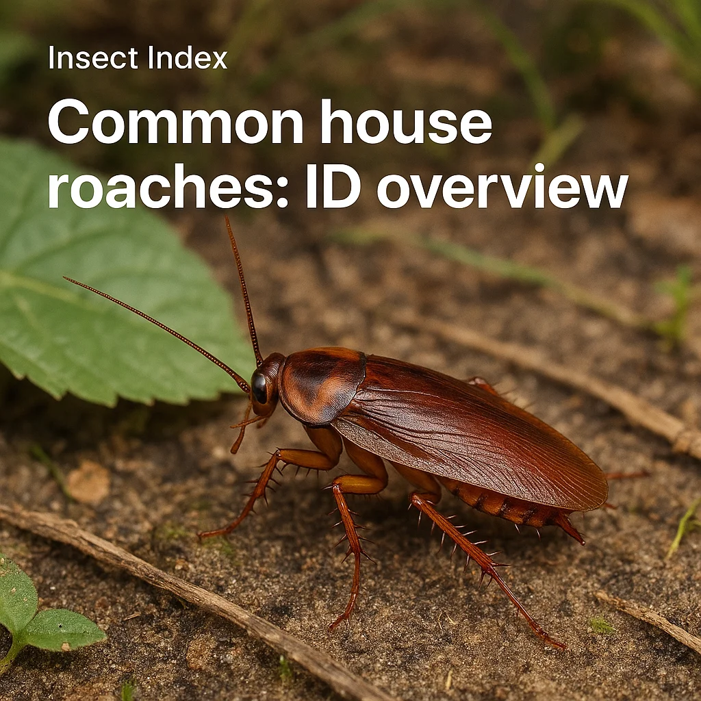 Common house roaches: ID overview