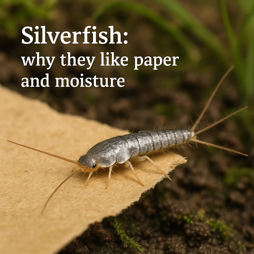 Silverfish: why they like paper and moisture