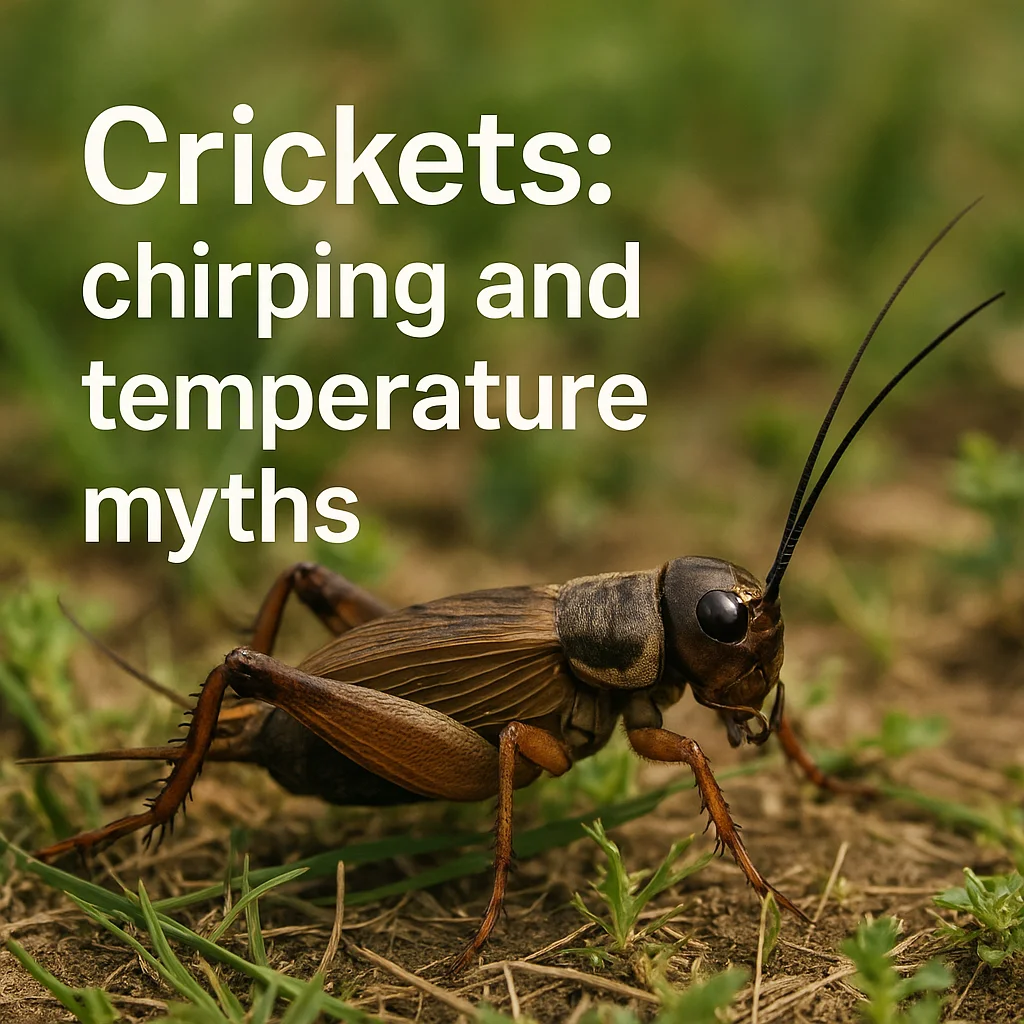 Crickets: chirping and temperature myths