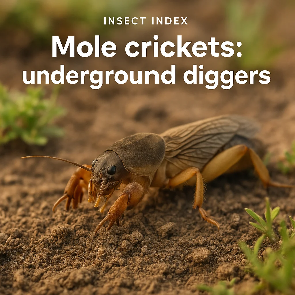 Mole crickets: underground diggers
