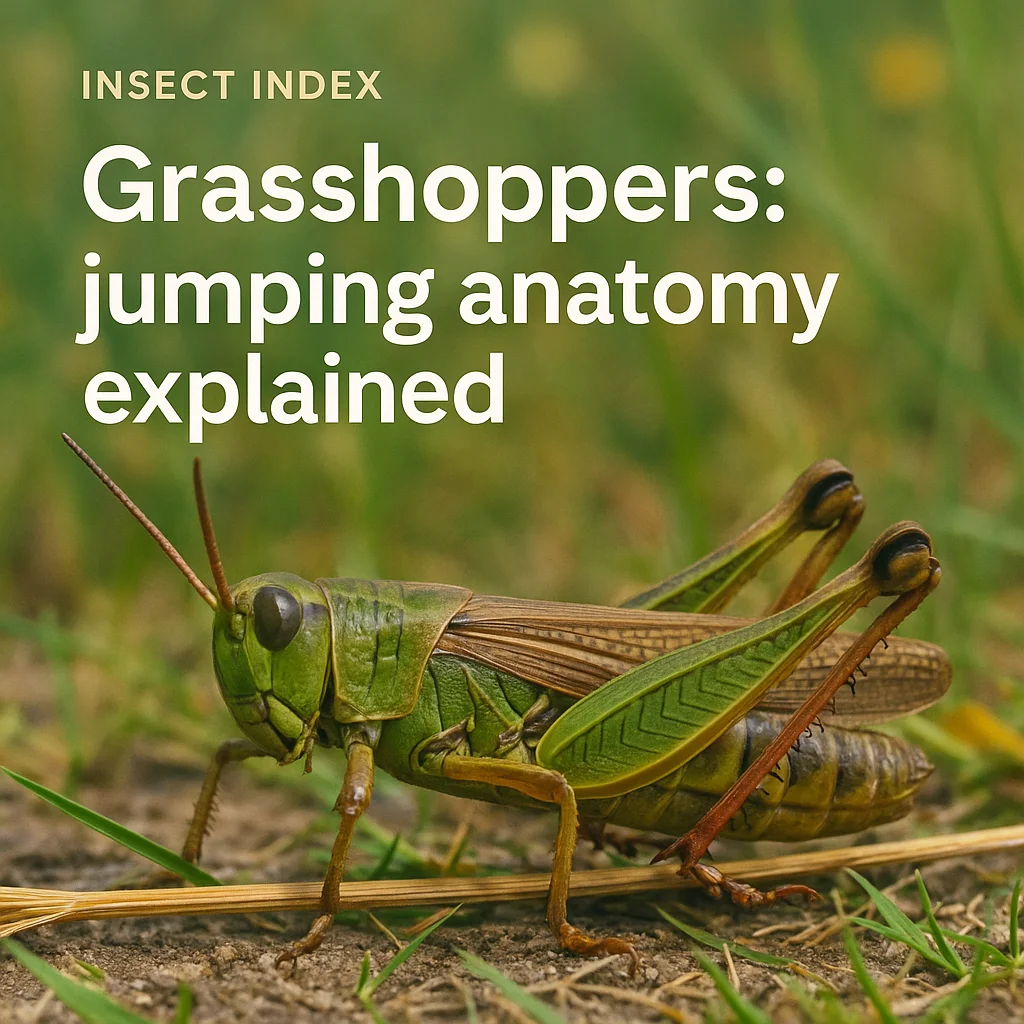 Grasshoppers: jumping anatomy explained