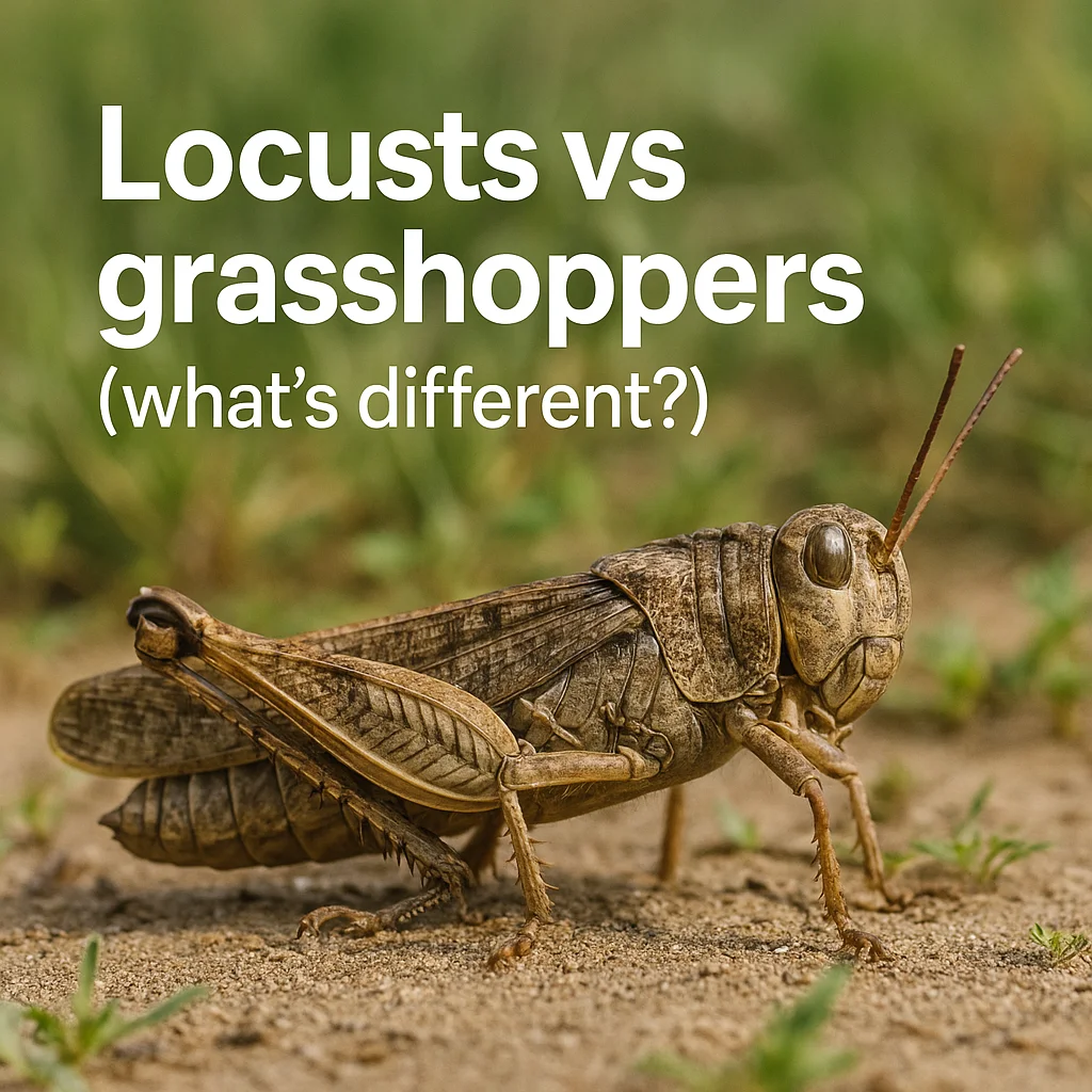 Locusts vs grasshoppers (what’s different?)