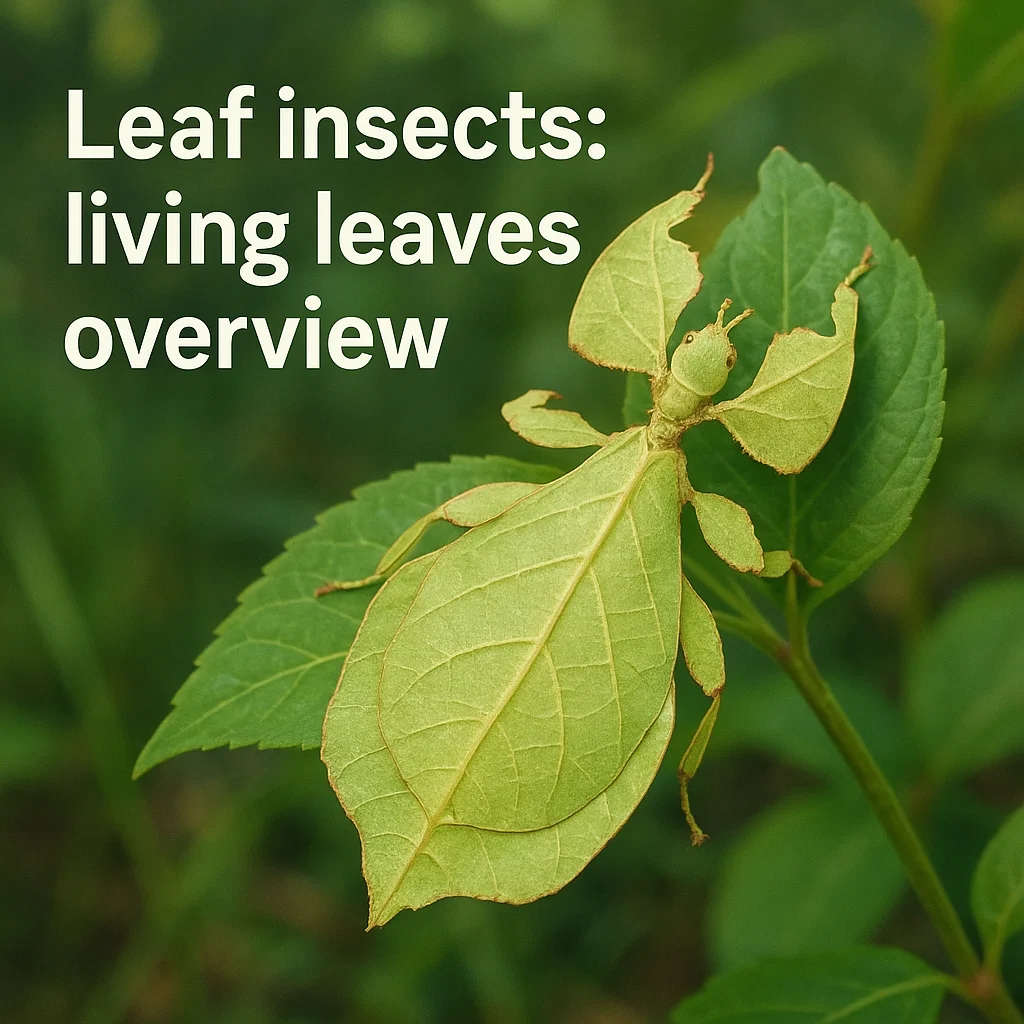Leaf insects: living leaves overview