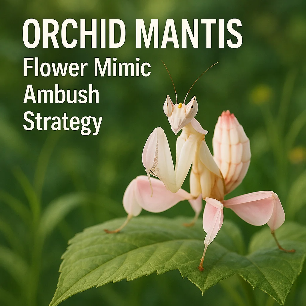Orchid Mantis Flower Mimic Ambush Strategy