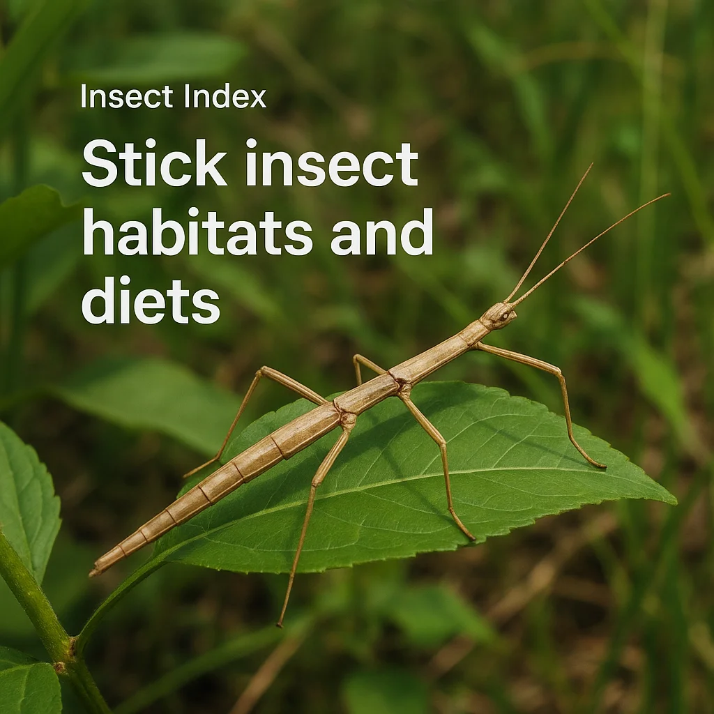 Stick insect habitats and diets