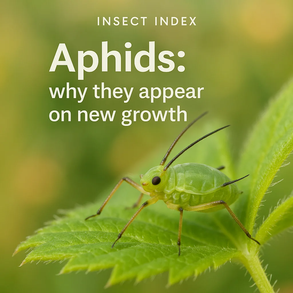 Aphids: why they appear on new growth