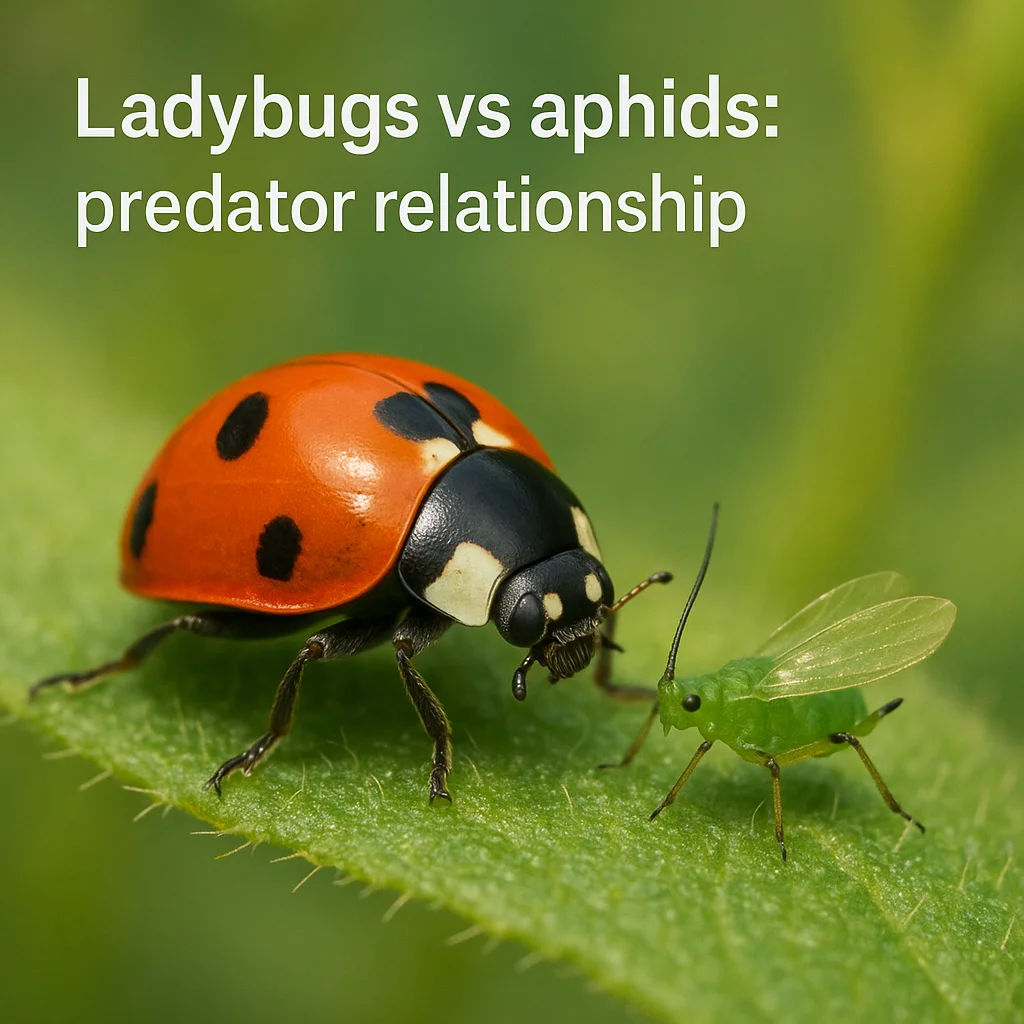 Ladybugs vs aphids: predator relationship