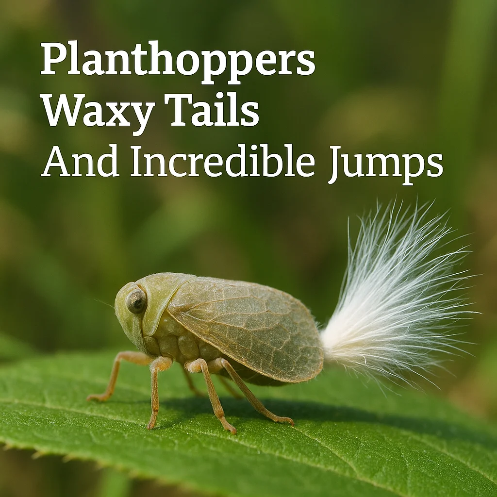 Planthoppers Waxy Tails And Incredible Jumps