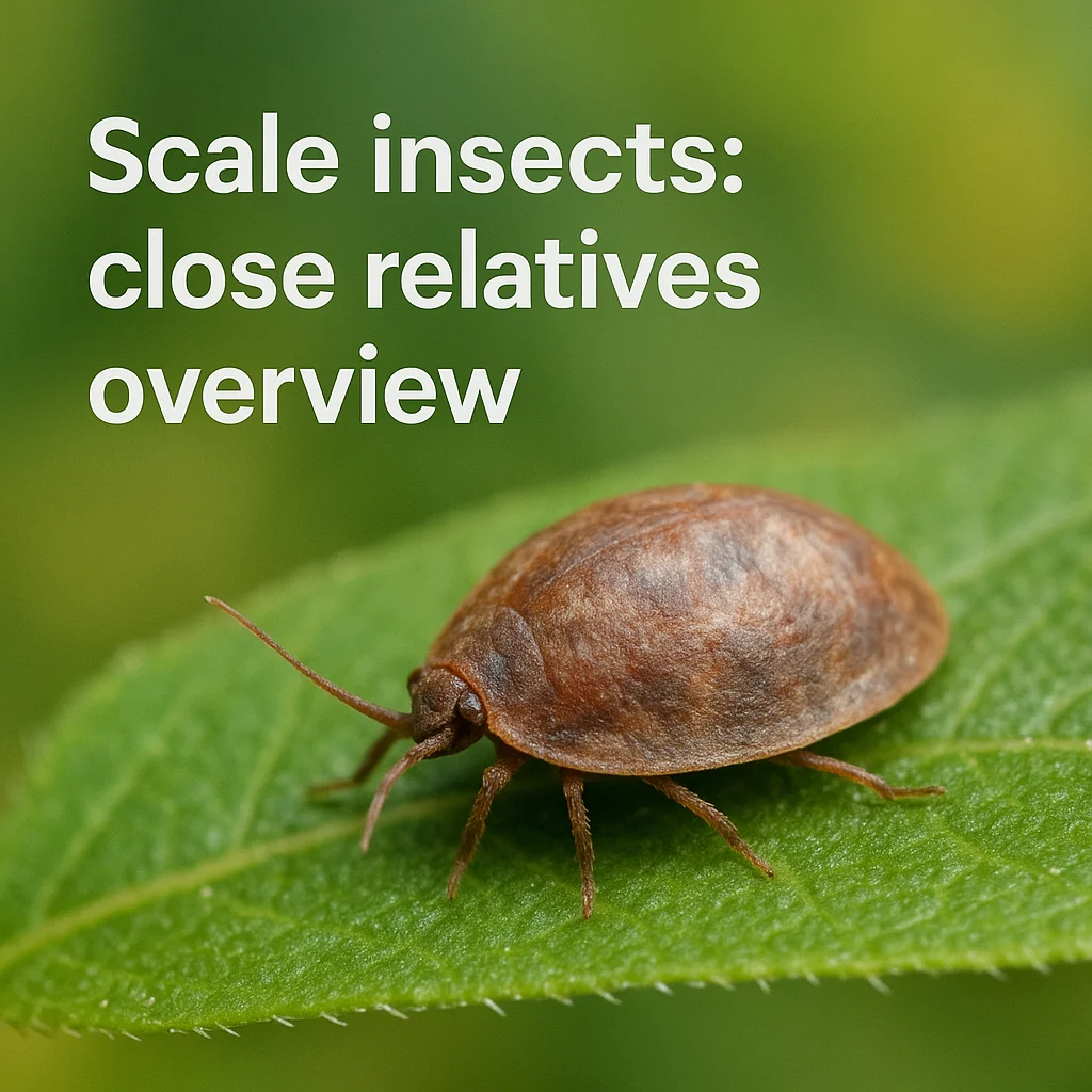 Scale insects: close relatives overview