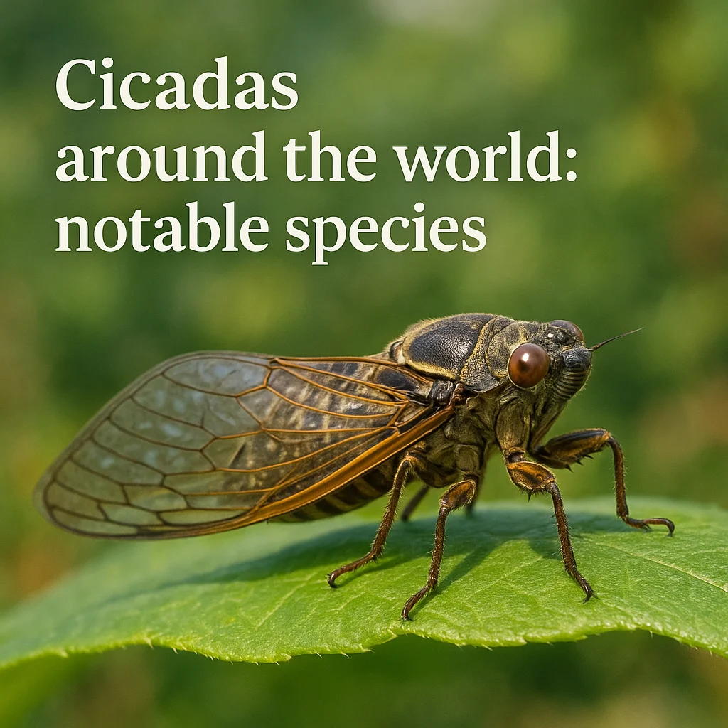 Cicadas around the world: notable species