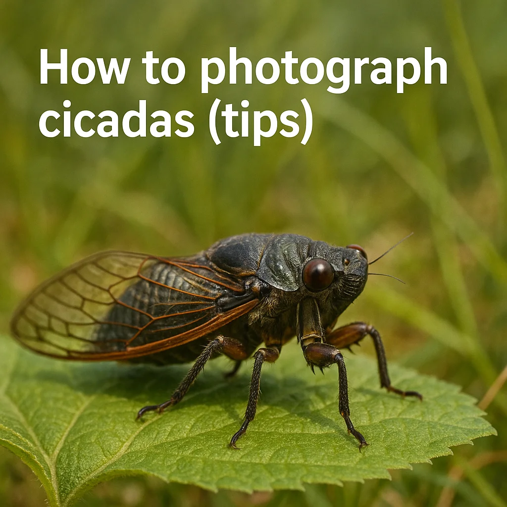 How to photograph cicadas (tips)