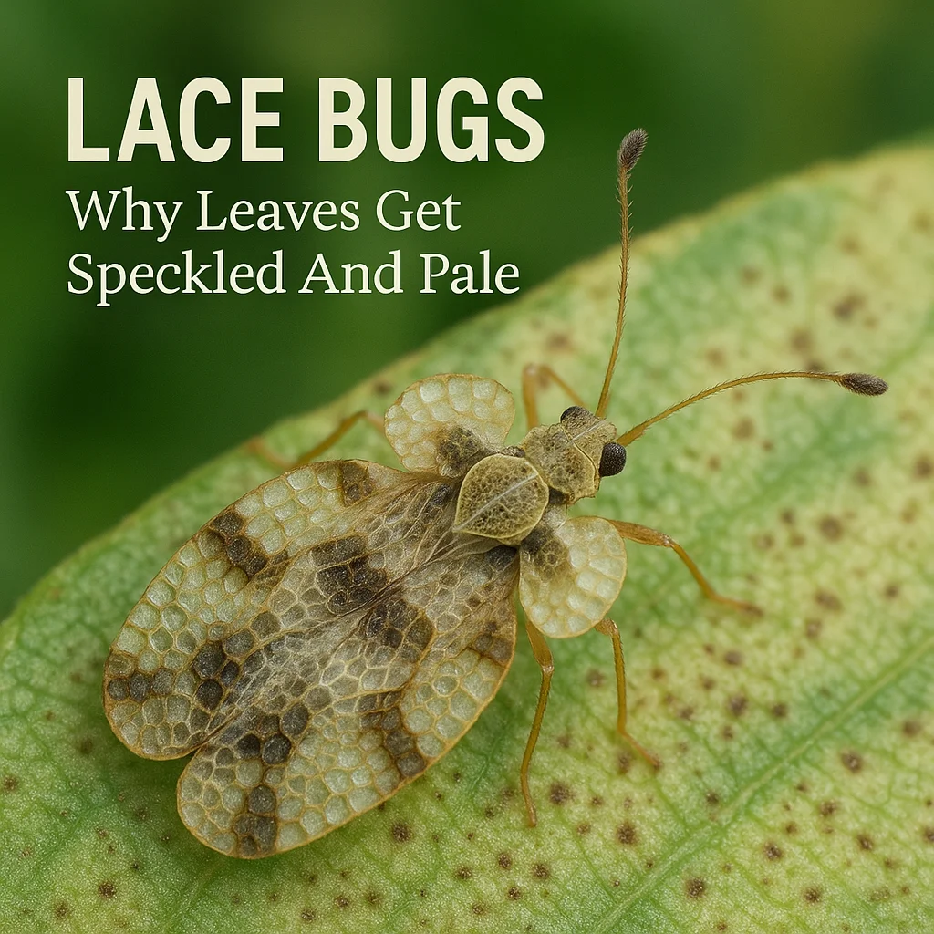 Lace Bugs Why Leaves Get Speckled And Pale