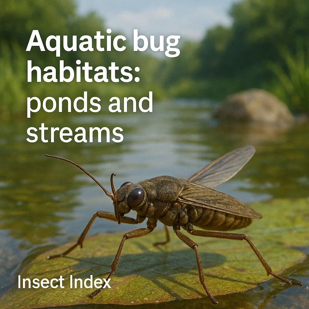 Aquatic bug habitats: ponds and streams