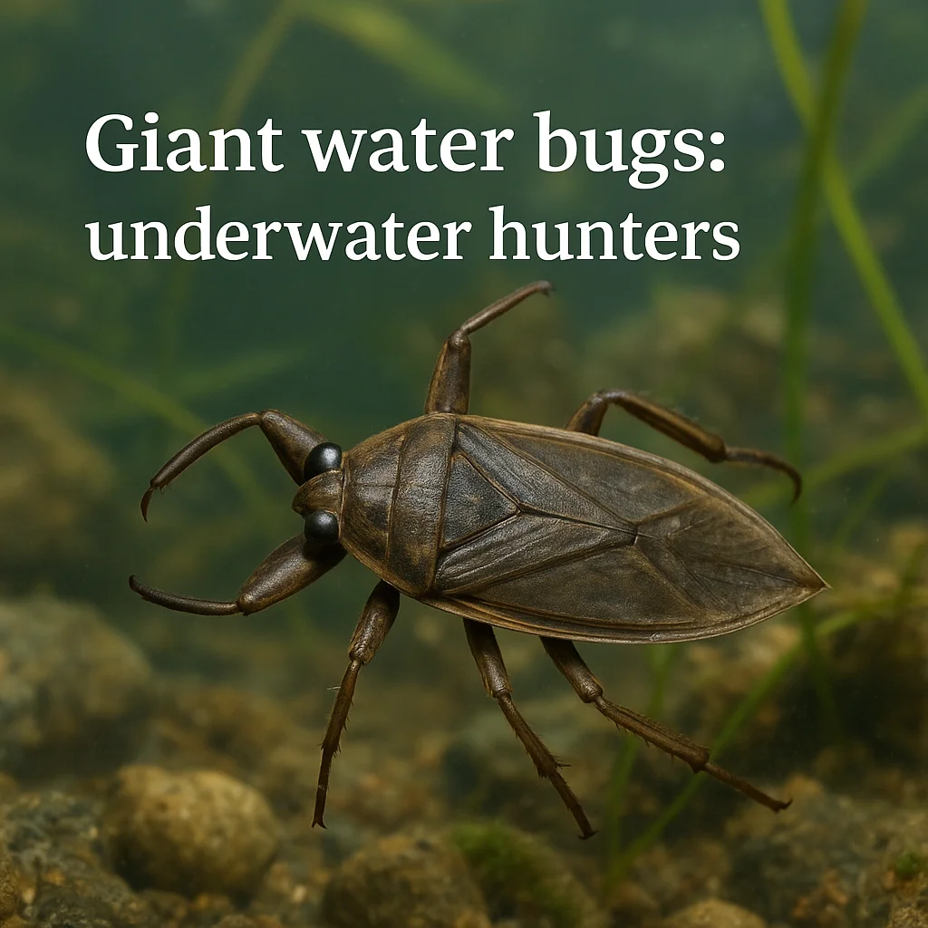 Giant water bugs: underwater hunters